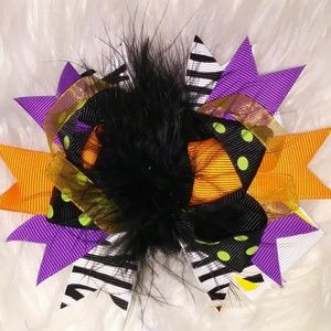Halloween hair bow
